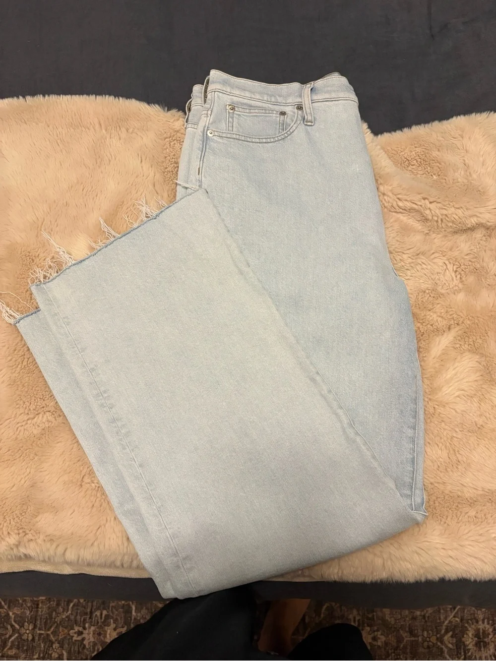 J. CREW SLIM WIDE LEG JEANS